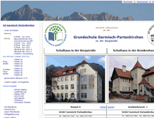 Tablet Screenshot of grundschule-garmisch.de